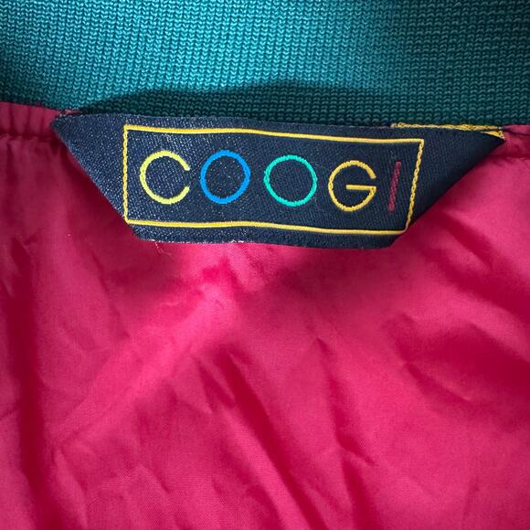 Coogi Women's L Red Nylon Embroidered Bomber Jacket Streetwear 90s - Picture 7 of 7